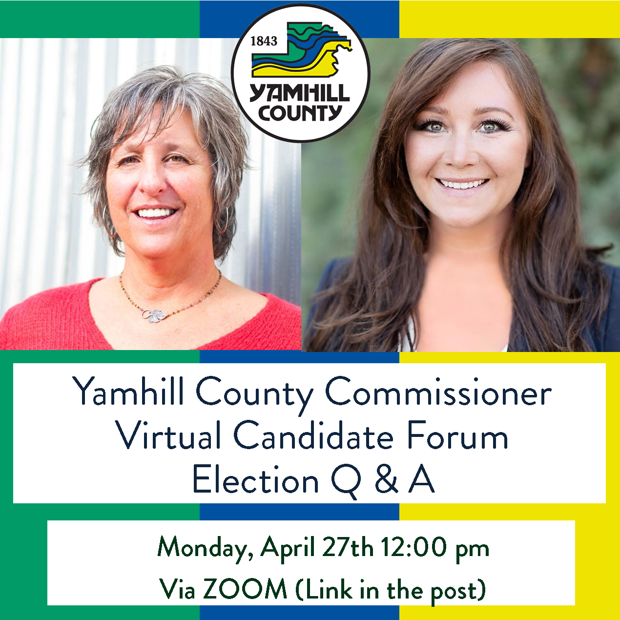 The Yamhill County Commissioner Virtual Candidate Forum Chehalem